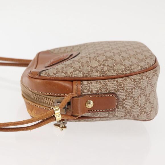 CELINE Macadam Canvas Shoulder Bag Pvc Beige Gold - Picture 5 of 13